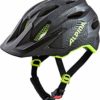ALPINA Kinderhelm Carapax Junior black-neon yellow Bikehelm