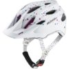 Kinderhelm ALPINA CARAPAX Junior white polka dots